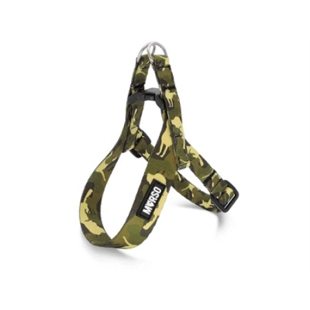 Morso mini hondentuig verstelbaar gerecycled full metal dog bruin