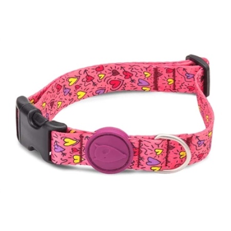 Morso halsband hond gerecycled pink think roze