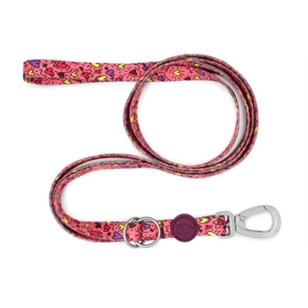 Morso hondenriem verstelbaar gerecycled pink think roze