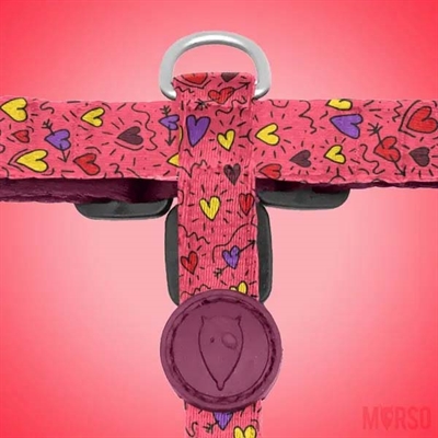 Morso hondentuig h-tuig gerecycled pink think roze - Afbeelding 6