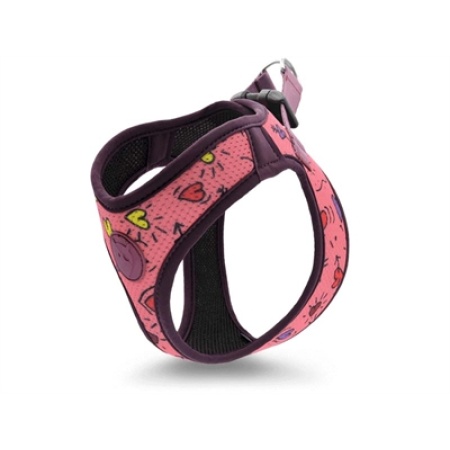 Morso hondentuig body mesh gerecycled pink think roze