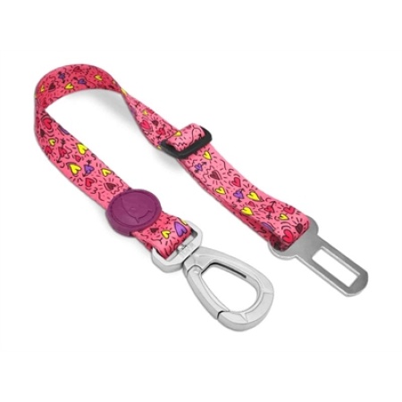 Morso honden autogordel gerecycled pink think roze