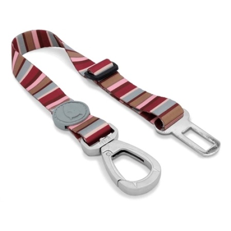 Morso honden autogordel gerecycled skyline rood / roze