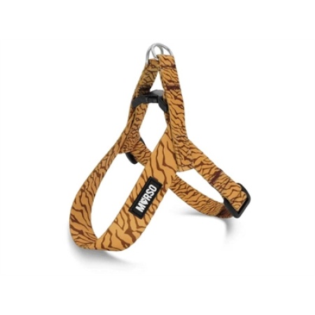 Morso mini hondentuig verstelbaar gerecycled jungle drum oranje