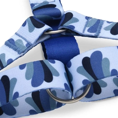 Morso hondentuig h-tuig gerecycled splash blauw - Afbeelding 7