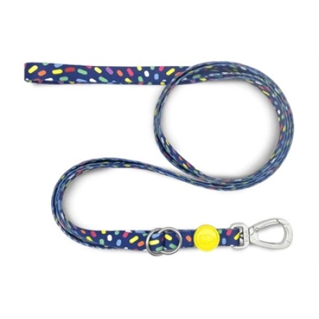 Morso hondenriem verstelbaar gerecycled color invaders paars