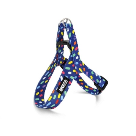 Morso mini hondentuig verstelbaar gerecycled color invaders paars