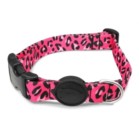 Morso halsband hond gerecycled bubble leo roze