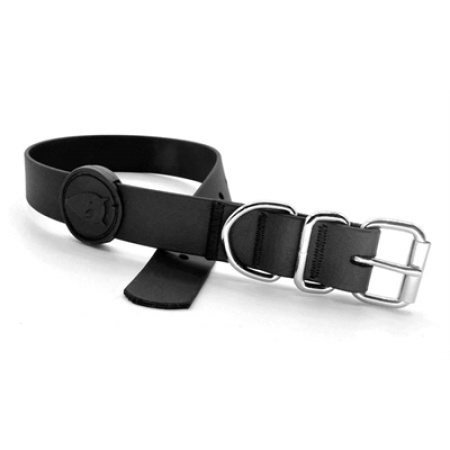 Morso halsband hond waterproof gerecycled black zwart