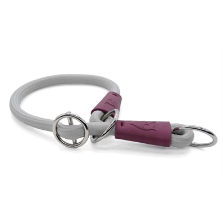 Morso half slip halsband hond soft rope gerecycled grey grijs