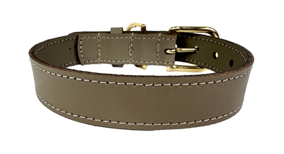 Sazzz halsband hond braveheart classic leer taupe - Afbeelding 2