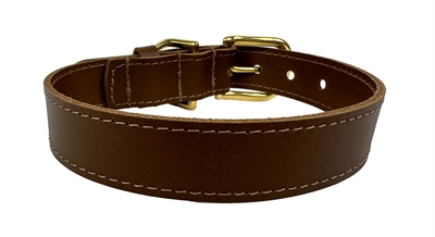 Sazzz halsband hond braveheart classic leer zadel bruin - Afbeelding 2