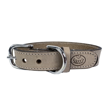 Sazzz halsband hond nomad vintage leer beige