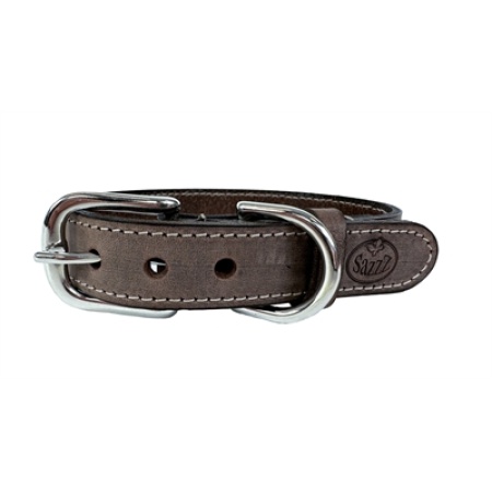 Sazzz halsband hond nomad vintage leer bruin