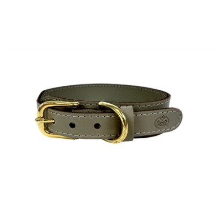 Sazzz halsband hond pioneer classic leer taupe