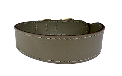 Sazzz halsband hond pioneer classic leer taupe - Afbeelding 2