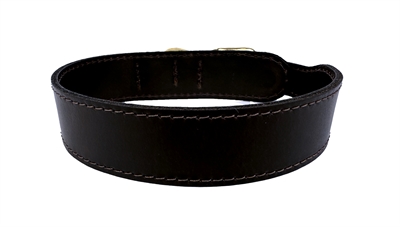 Sazzz halsband hond pioneer classic leer donkerbruin - Afbeelding 2