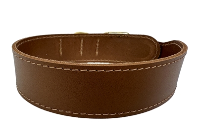 Sazzz halsband hond pioneer classic leer zadel bruin - Afbeelding 2