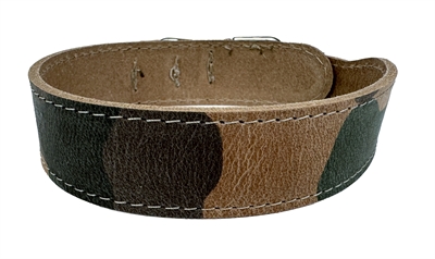 Sazzz halsband hond boho vintage leer camouflage - Afbeelding 2