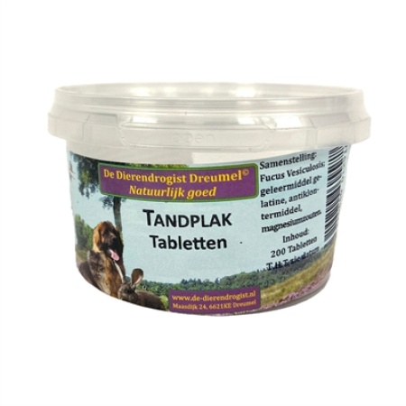 Dierendrogist tandplak tabletten