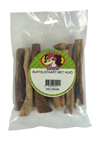 Petsnack buffelstaart met huid - Afbeelding 2