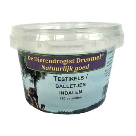 Dierendrogist testikels indalen capsules