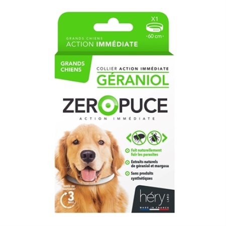 Hery zeropuce vlooienband hond geraniol zonder chemicalien
