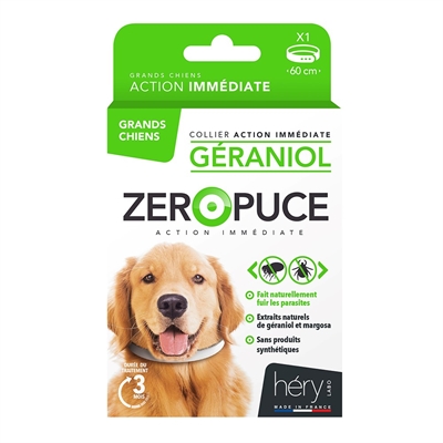 Hery zeropuce vlooienband hond geraniol zonder chemicalien