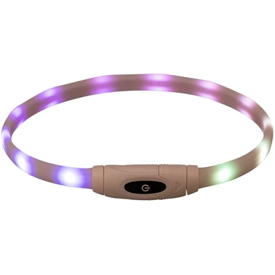 Trixie lichtgevende halsband hond usb siliconen oplaadbaar meerkleurig - Afbeelding 3