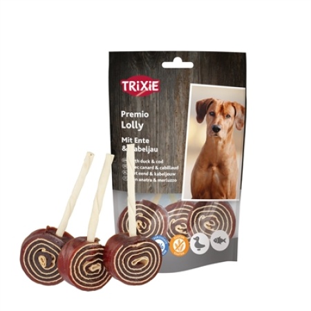 Trixie premio lolly met eend en kabeljauw