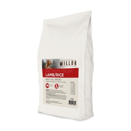 Millor premium extruded fresh adult lamb / rice