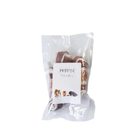 Petstyle living geknoopt bot multicolor met kip