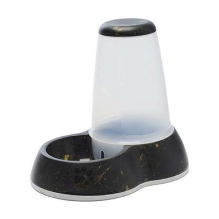 Savic drinkbak loop marble zwart / goud