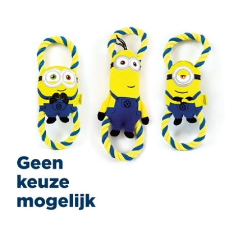 Minions pluche bob / stuart / kevin aan flostouw