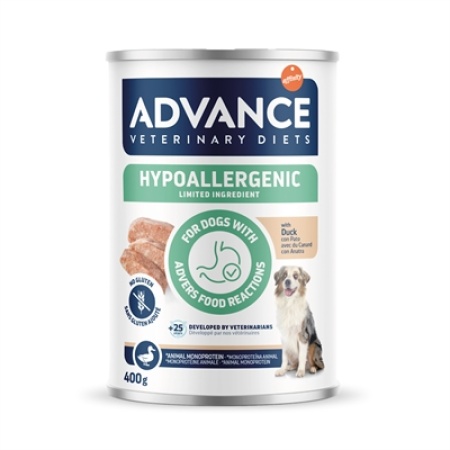 Advance veterinary diet dog hypoallergenic duck