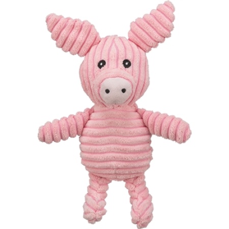 Trixie biggetje ribstof pluche roze