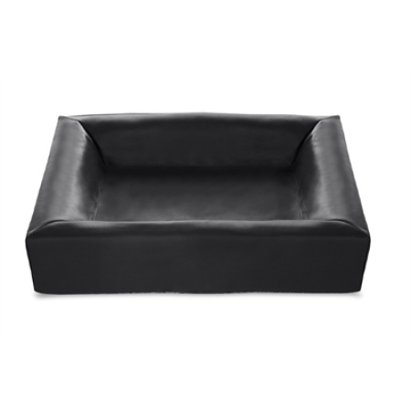 Bia bed kunstleer hoes hondenmand zwart