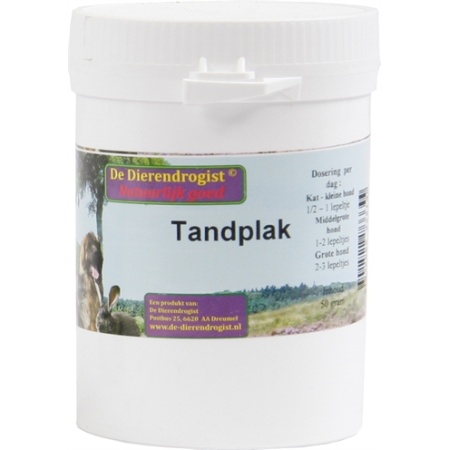 Dierendrogist tandplak