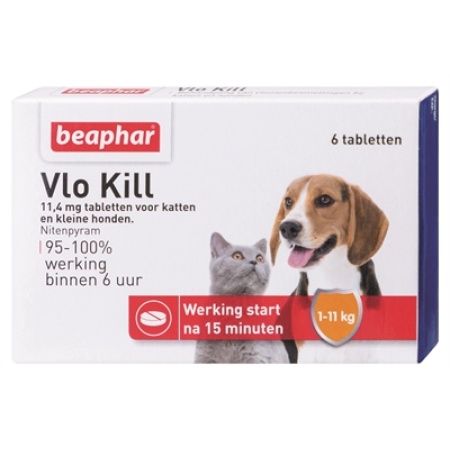 Beaphar vlo kill+ kleine hond / kat tot 11 kg