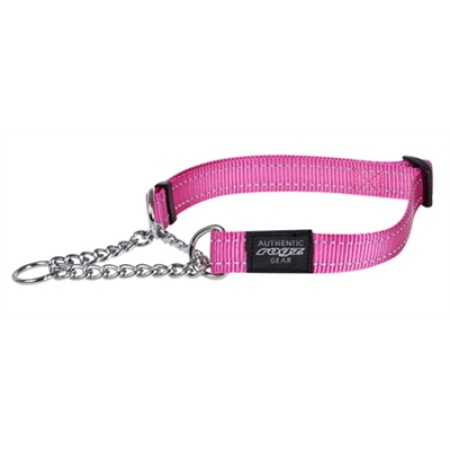 Rogz for dogs fanbelt halfslip halsband roze
