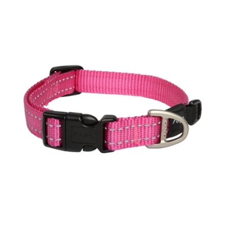 Rogz for dogs snake halsband roze