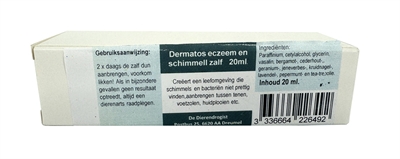 Dierendrogist dermatos eczeem / schimmelzalf