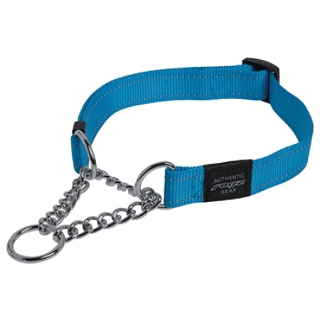 Rogz for dogs fanbelt halfslip halsband turqouise