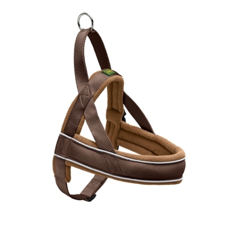 Hunter harnas norweger racing nylon bruin / cognac