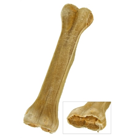 Petsnack geperst bot gevuld met zalm