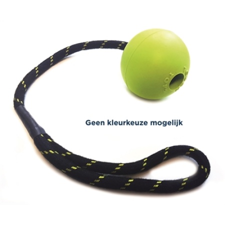 Happy pet tough toys bal aan touw rubber