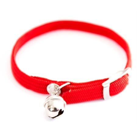 Martin halsband kat elastisch nylon rood