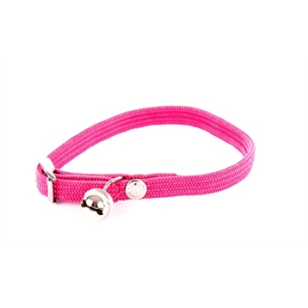 Martin halsband kat elastisch nylon roze