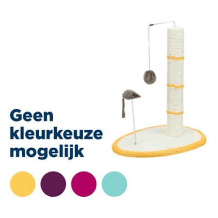 Trixie krabpaal scratch me creme assorti