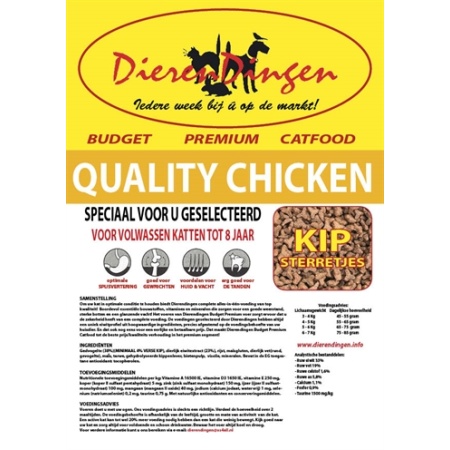 Budget premium catfood quality chicken